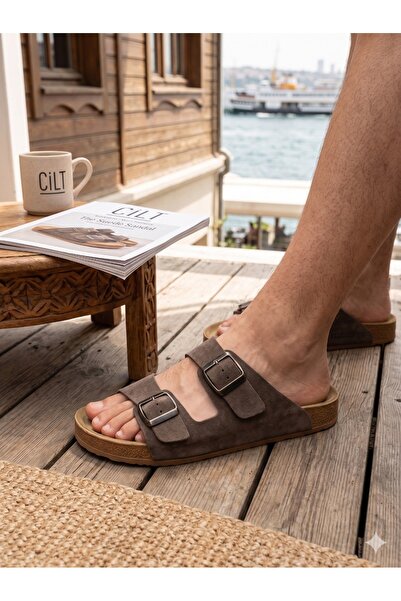 SEZ AYAKKABI Μαλακό δερμάτινο ορθοπεδικό και ελαφρύ πέλμα με διπλή πόρπη, ρυθ...