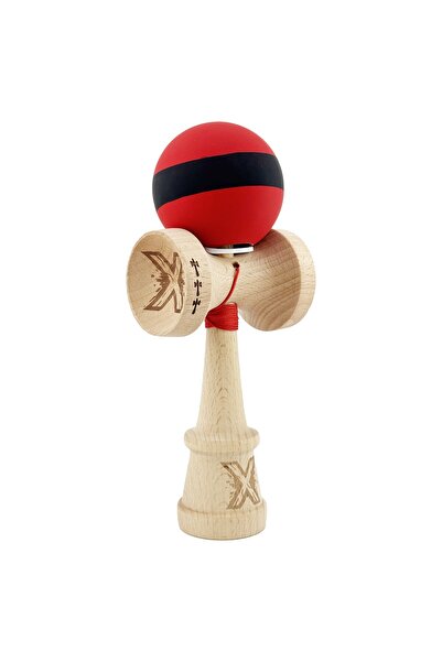 Cyrax Kendama X Original, Sfoară 62/65 cm M Bicolor Roșu/Negru Dublu