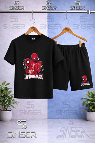 SS SİNSER Children's Orumcekman 3Lu Kafa Byz Tvl Printed Crew Neck T-Shirt - ...