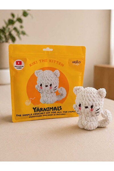 20686 Amigurumi Kedi Örgü Seti (Kiki The Kitten) – Başlangıç Seviyesi Tığ İşi...