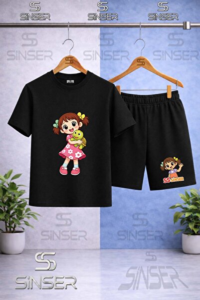 SS SİNSER Παιδικό μπλουζάκι SINSER KIZ KAPLUMBAGA με στάμπα και λαιμόκοψη ποδ...