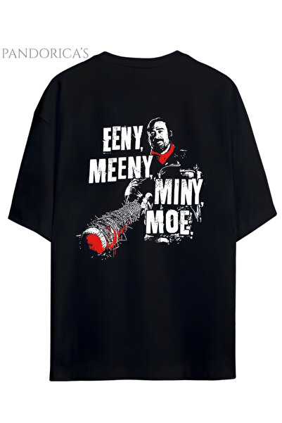 Grafftee Clothing The Walking Dead NEGAN "Eeny, Meeny, Miny, Moe" Yazılı Sırt...