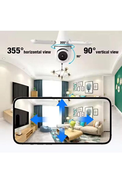 OEM Κάμερα λάμπας WiFi 3MP, 360 °   περιστροφή, ανίχνευση κίνησης, αμφίδρομος...