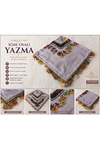 Cenk Επώνυμο χειροποίητο μαντήλι κεφαλής με κεντητό σχέδιο, 100% βαμβακερό ύφ...