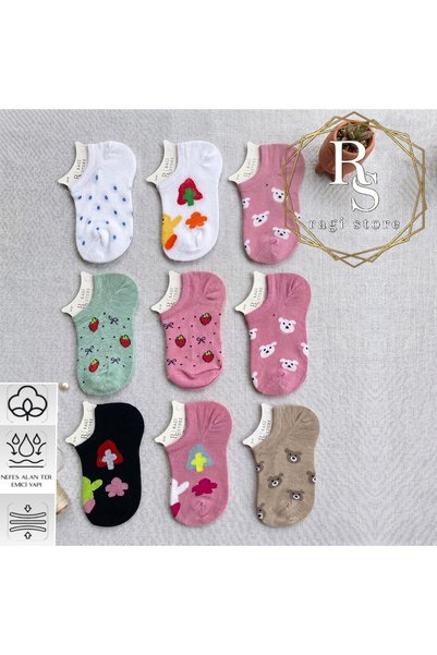ragistore 8'li Desenli Kadın Ekonomik Set çorap