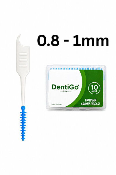 DentiGo Arayüz Fırçası (10 Adet) - Kürdanlı – Çift Taraflı