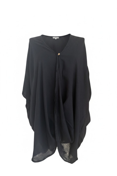 PHUTİ COLLECTION 100% Viscosa Single Button Detail Bluz