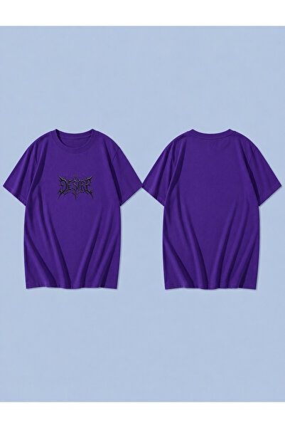 LORVEX DESIRE PATTERN T-shirt od 100% pamuka, oversize unisex majica, opušten...