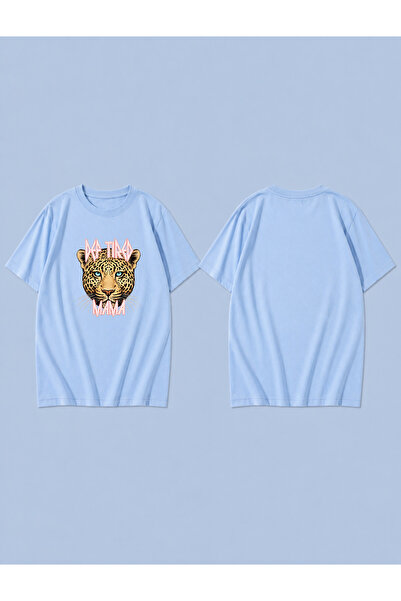 LORVEX Jaguar Eyes Printed 100% Cotton Oversize Unisex T-Shirt Relaxed Fit T-...