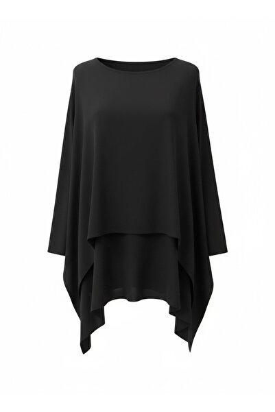 PHUTİ COLLECTION 100% Viscose Asymmetric Blouse