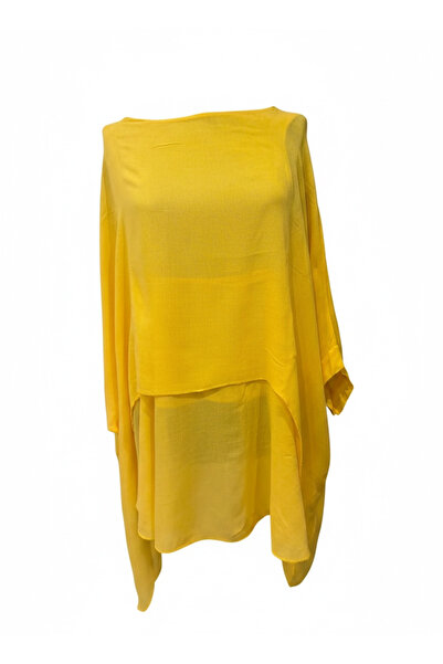 PHUTİ COLLECTION 100% Viscose Asymmetric Blouse