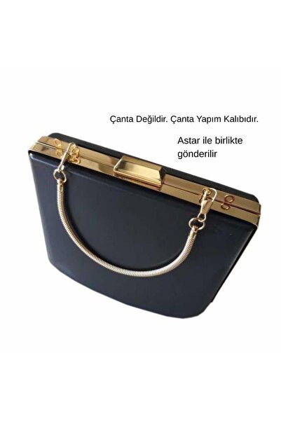 angel çanta aksesuar Abiye Çanta Kalıbı Tutma Saplı Model (Astarlı) Light Gol...