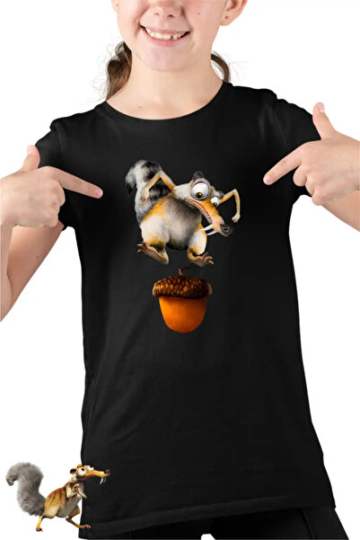 OEM Tricou Copii Fete Ice Age Scrat Veverita