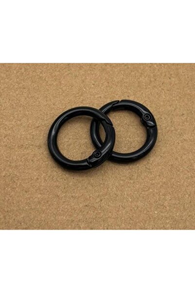 angel çanta aksesuar Σετ 2 τεμαχίων Μαύρο Χρώμα Ελατηριωτός Δακτύλιος 2 εκ.