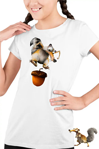 OEM Tricou Copii Fete Ice Age Scrat Veverita
