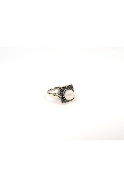 mySTILL 925 Silver Ring with White Mother of Pearl - Size 8