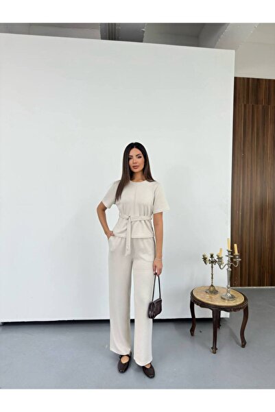 LUNES Σετ μοντάλ με λεπτομέρεια ζώνης