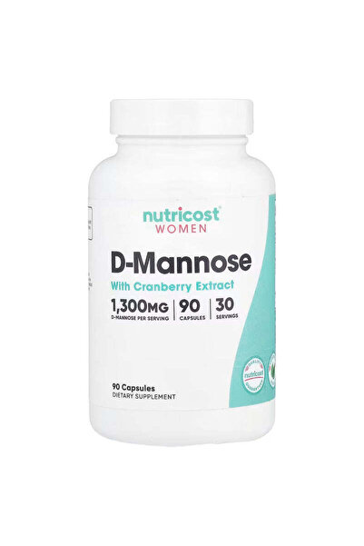 Nutricost Women D-Mannose with Cranberry Extract 90 Capsules