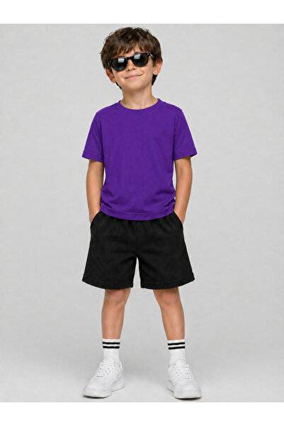VODEXA Boys Girls T-Shirt Shorts Set 100% Cotton Summer Comfortable Fit Print...
