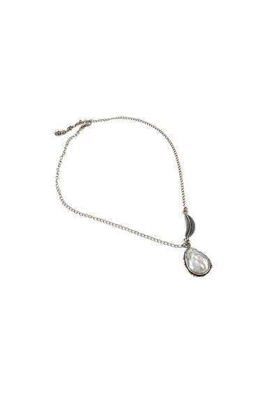 mySTILL Silver 925 Necklace with Pearls - Adjustable - 500 mm x 23 mm - White