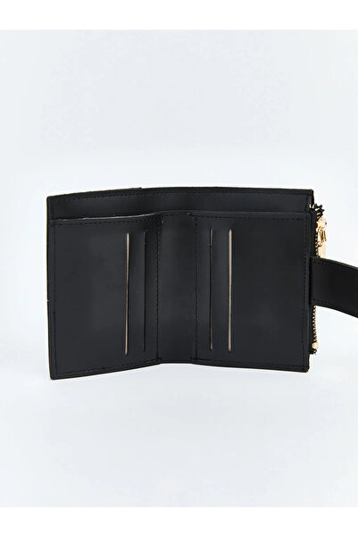 LC Waikiki Γυναικείο πορτοφόλι Black Leather Look