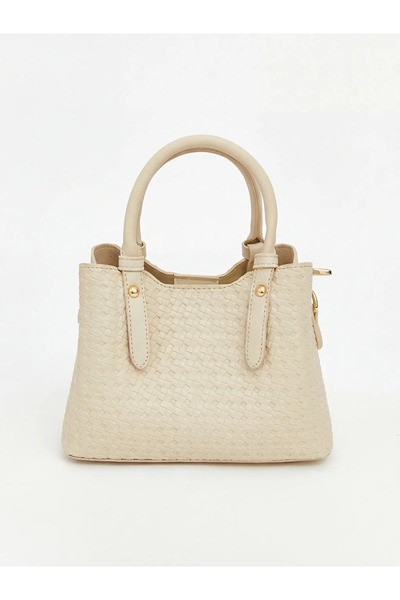 LC Waikiki Γυναικεία τσάντα ώμου σε μπεζ δερμάτινη εμφάνιση