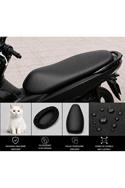 lawrenceshop Κάλυμμα σέλας μοτοσικλέτας για Suzuki Burgman Street 125EX Αδιάβ...