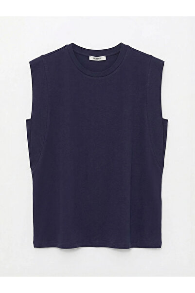 LC Waikiki Αμάνικη μπλούζα Navy Blue Crew λαιμόκοψη