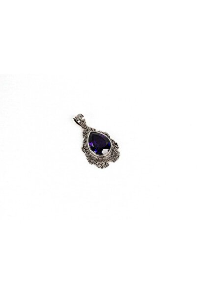 mySTILL Pandantiv din argint 925 cu ametist violet - 30 mm x 20 mm