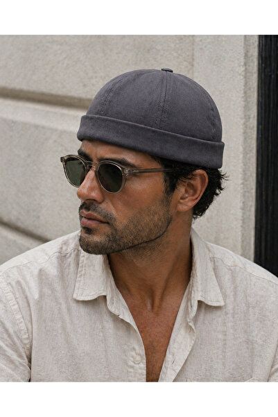 Zeramine 2024 Σκούρο Γκρι Unisex Καπέλο Docker Beanie Καφέ Μόδα του δρόμου