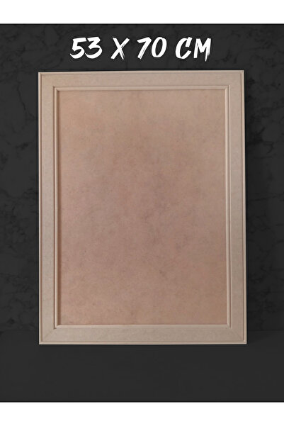 Ahşap Ham Mdf, Boyanabilir Dekoratif Tablo, A1 Pano, 53x70 cm