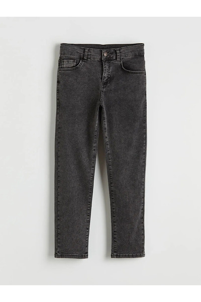 LC Waikiki Ανθρακί εφαρμοστό Παντελόνι τζιν για αγόρια