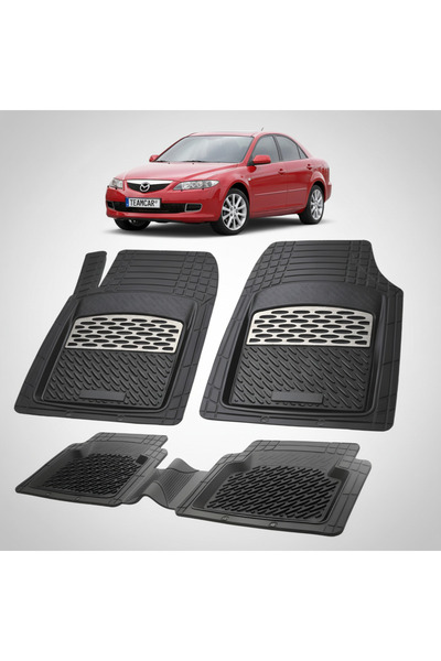 TEAMCAR Πατάκια δαπέδου συμβατά με Mazda 6 2002-2008 |   Ασήμι