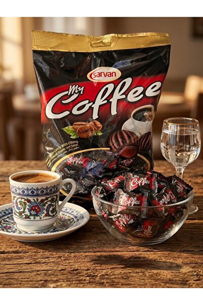 Sarvan MYCOFFEE 800gr KAHVE AROMALI BONBON ŞEKER Bayramlık, İkramlık, hediyelik