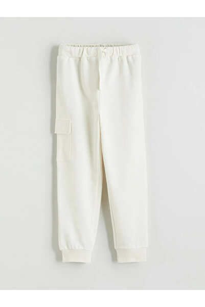 LC Waikiki Μπεζ αγορίστικο φούτερ κάργκο με ελαστική μέση