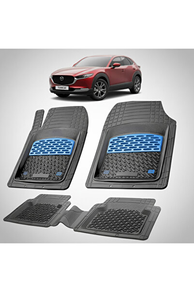 TEAMCAR Πατάκια δαπέδου συμβατά με Mazda CX-30 2019-σήμερα |   Μπλε