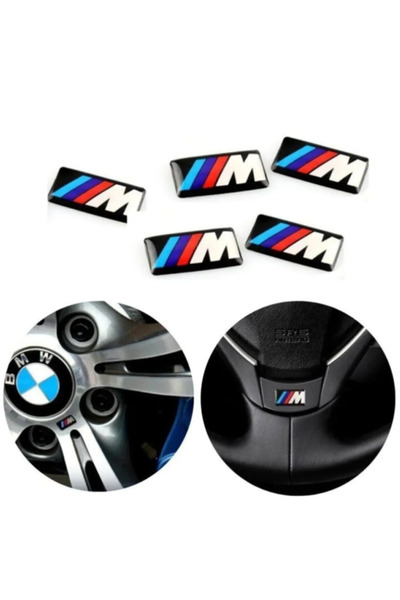 PARSLAN Bmw M Logo Jant Direksiyon Sticker (5 Adet)