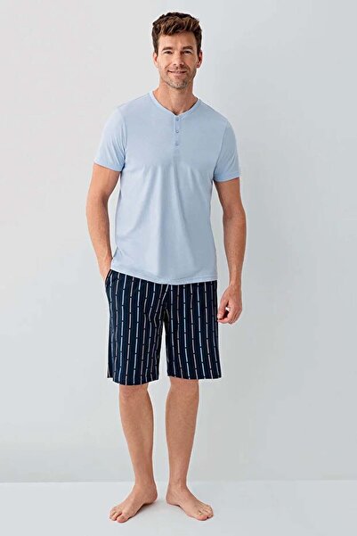 Arnetta Muški plavi bermuda set