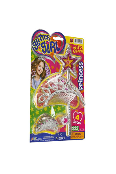 Generic Brand S01002256 طقم كوكوش تاج/عصا فضية 4 قطع KRTL-SUN