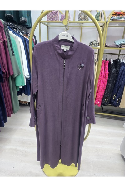Omka Moda Kadın Pamuklu Fermuarlı Kap