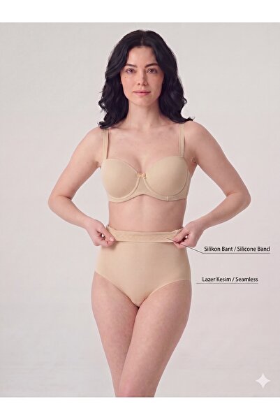 Kerem Giyim Γυναικείος κορσές με αποτέλεσμα ανόρθωσης μέσης, κοπή με λέιζερ, ...