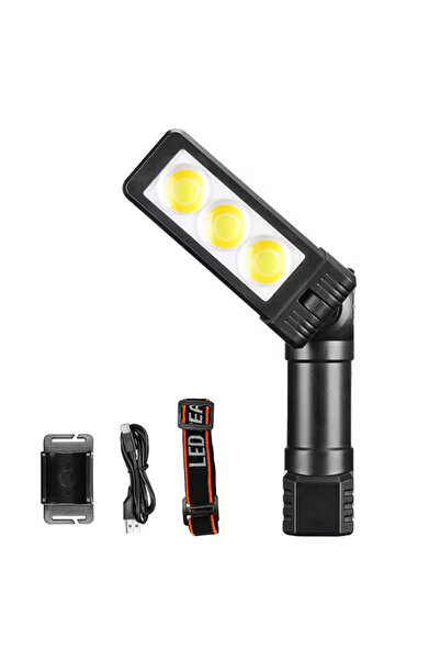 Watton Şarjlı Mıknatıslı Çalışma Lambası | Kafa Işığı & LED Aydınlatma WT-706