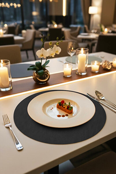 Morika Σετ 6 τεμαχίων στρογγυλών παντελονιών από συνθετικό δέρμα σε στυλ αμερ...