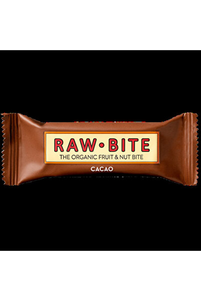 raw bites Baton fără gluten, fără zahăr adăugat, cacao organic, 50g, Raw Bite
