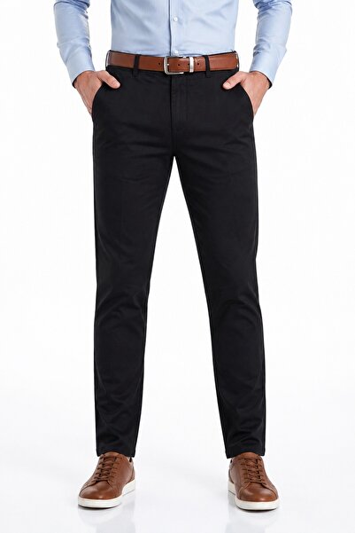 LAVETTO Men's Canvas Trousers Regular Fit Summer Bgl-St05408