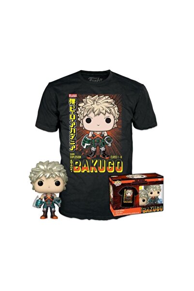 Funko Ποπ! My Hero Academia Κατσούκι Μπακούγκο Μεταλλική Φιγούρα & Μπλουζάκι Μ