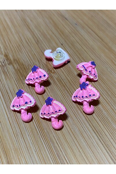 Lorin hobi Bottom-Mounted Umbrella Baby Button 17 mm 10 Pieces Pink