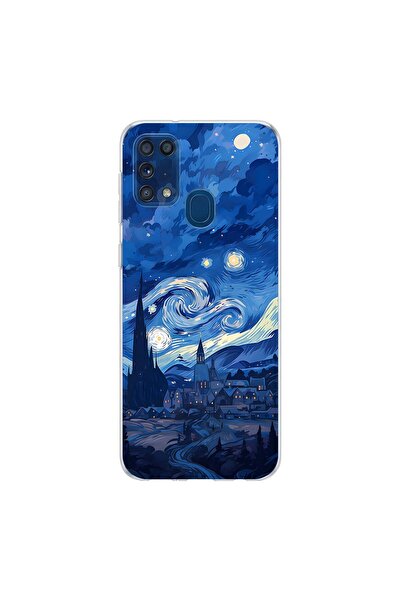 PPKin Samsung Galaxy M31 Uyumlu Aesthetic 8 Tasarımlı Şeffaf Kılıf