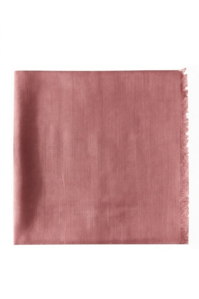 ÖZENSE 2-Piece Flamed Cotton Scarf, Usable in 4 Seasons, 100X100 Cm, Blue, Lilac and Dusty Rose Colored Scarf