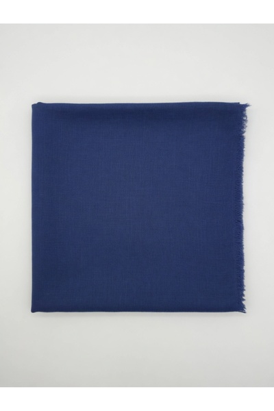 ÖZENSE 2-Piece Flamed Cotton Scarf, Usable in 4 Seasons, 100X100 Cm, Blue, Lilac and Dusty Rose Colored Scarf
